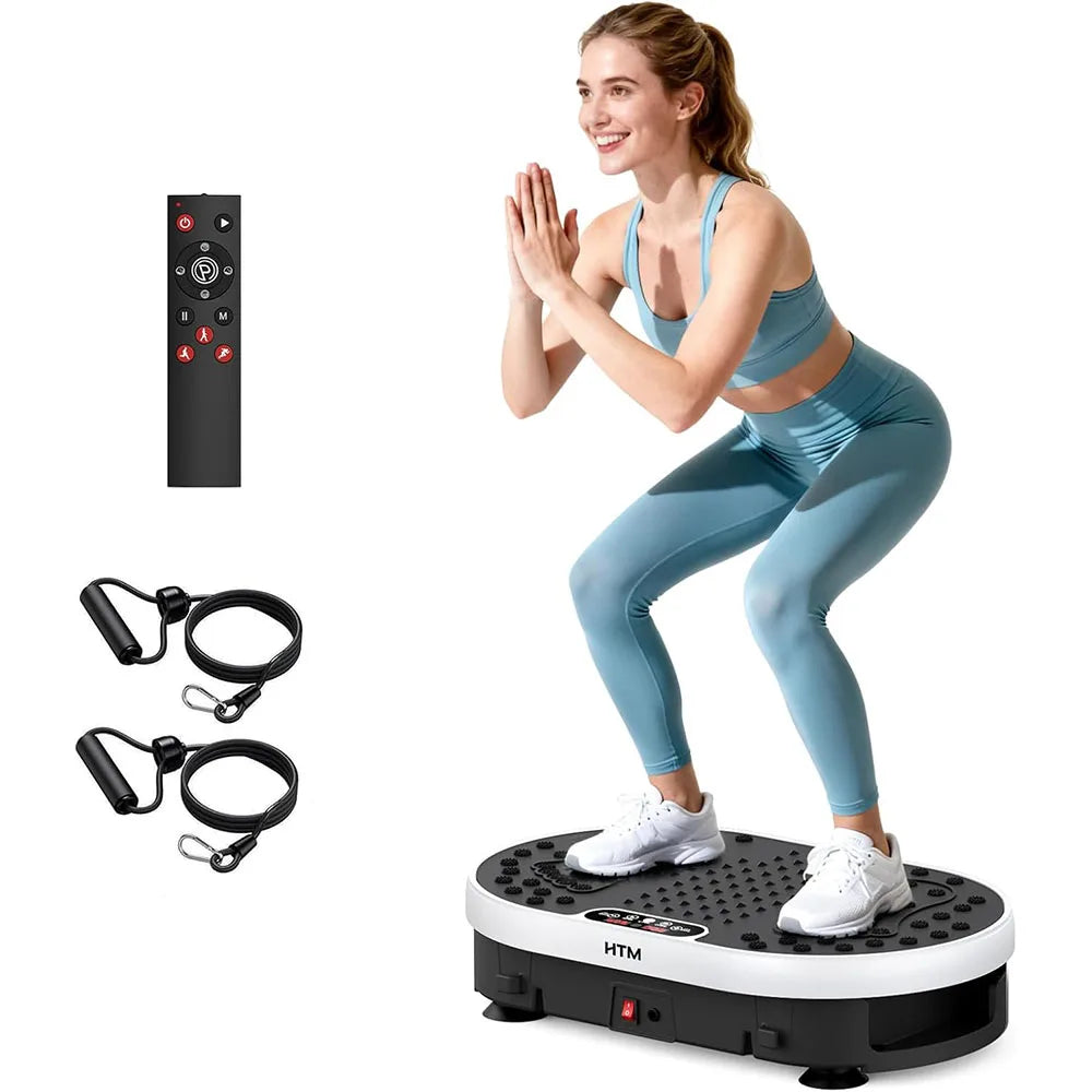 Vibration Plate Exercise Machine – 120 Speed Levels with 9 Preset Programs for Home Fitness - Vellévia