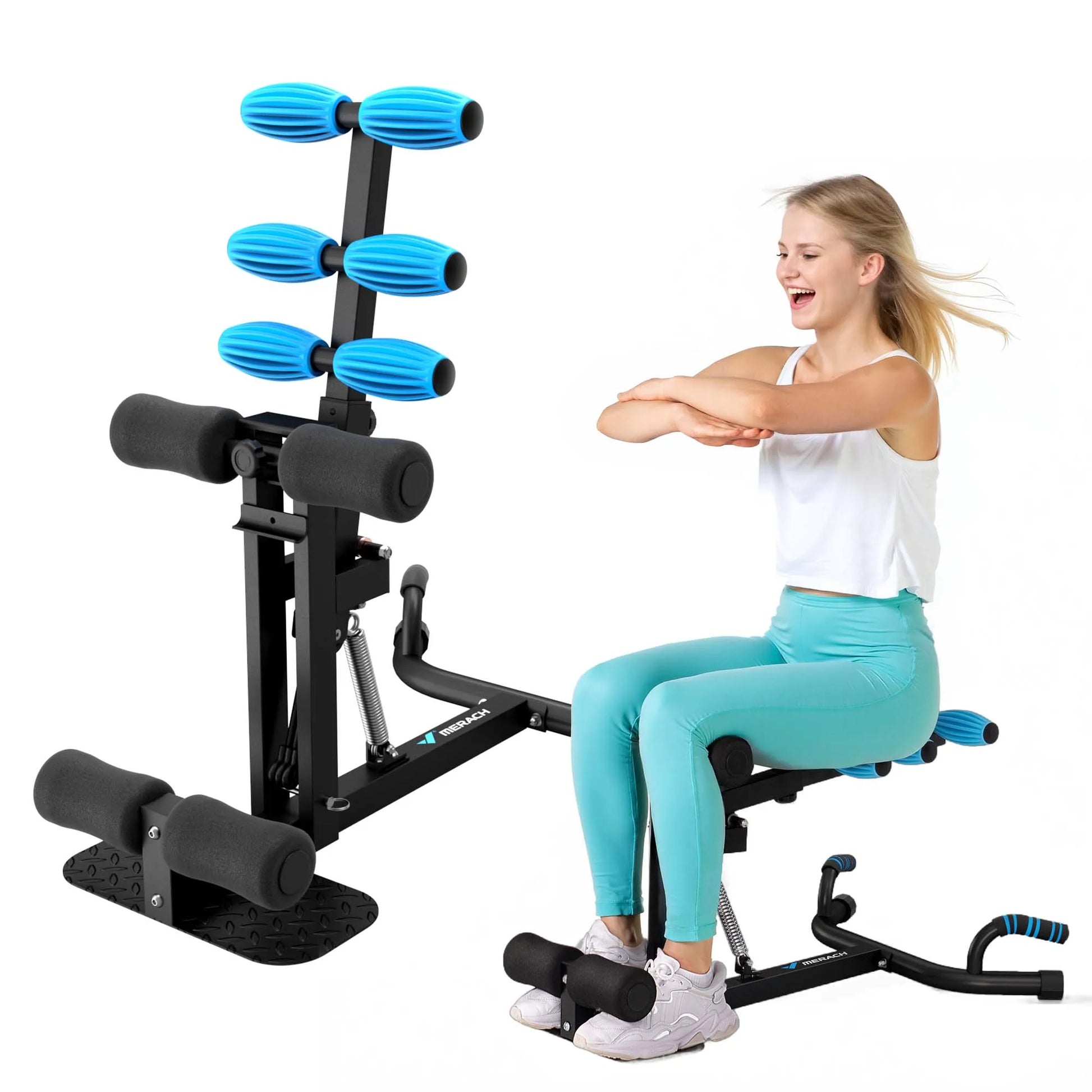 Adjustable Deep Squat Machine – 2-in-1 Glutes & Core Strength Training Equipment (300lbs Capacity) - Vellévia