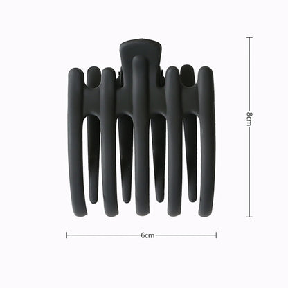 Matte Acrylic Hair Claw Clips for Women – Geometric Ponytail Holder Barrettes - Vellévia