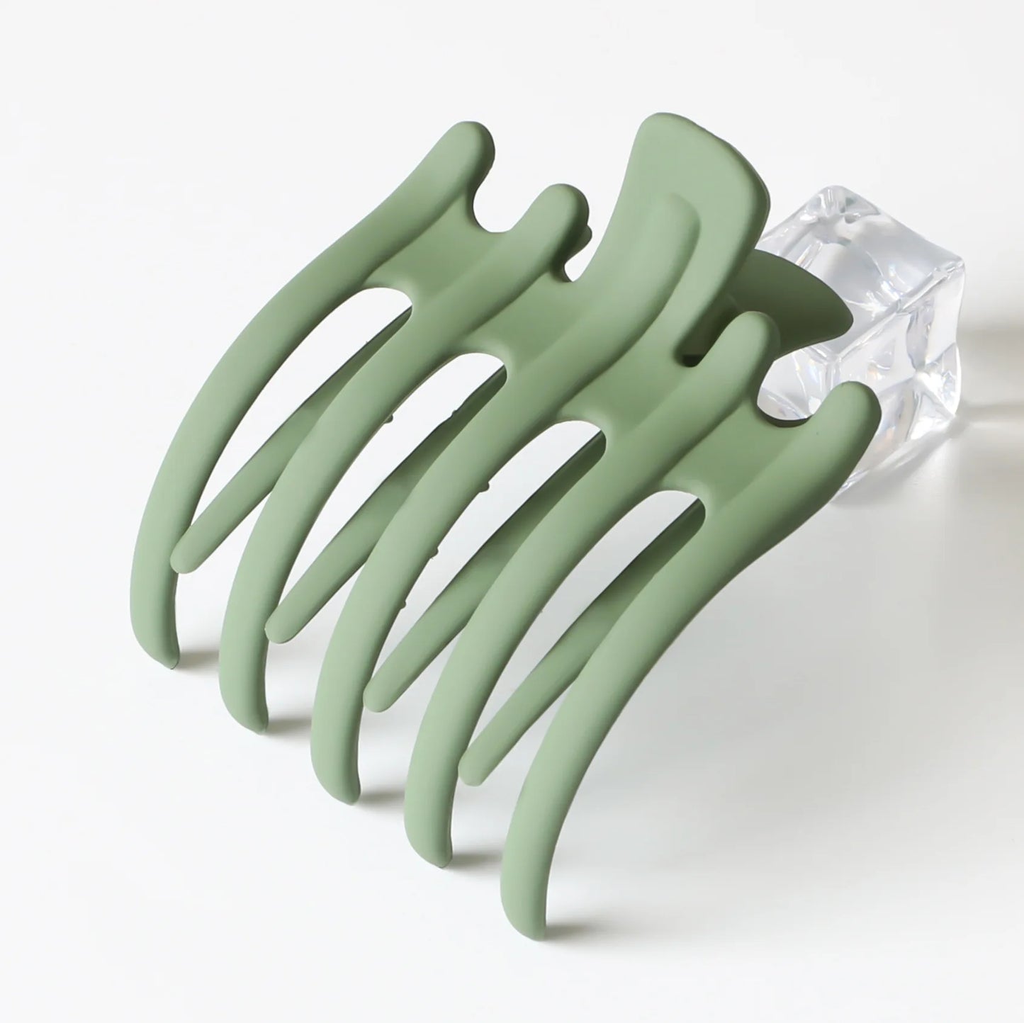 Matte Acrylic Hair Claw Clips for Women – Geometric Ponytail Holder Barrettes - Vellévia
