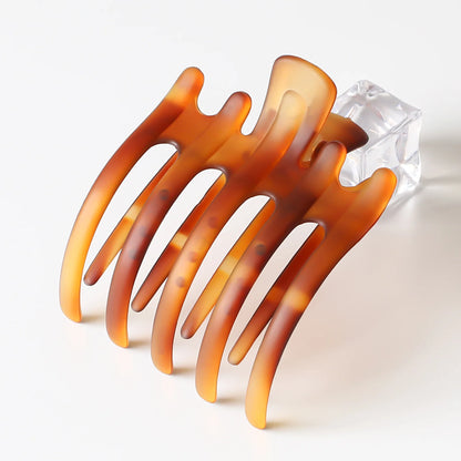 Matte Acrylic Hair Claw Clips for Women – Geometric Ponytail Holder Barrettes - Vellévia