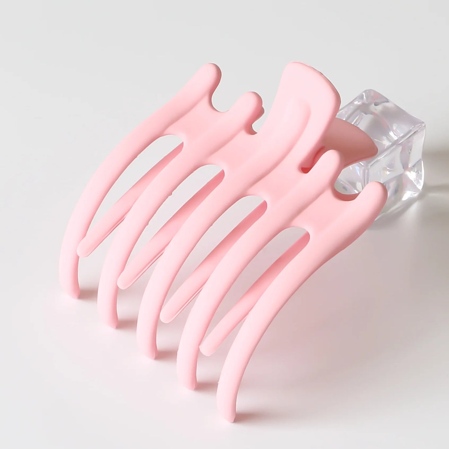 Matte Acrylic Hair Claw Clips for Women – Geometric Ponytail Holder Barrettes - Vellévia