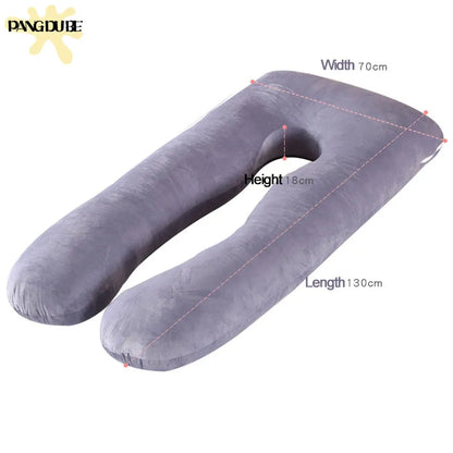 Full Body Pregnancy Pillow with Removable Cover – Maternity Sleeping & Nursing Support Cushion 130x70cm - Vellévia