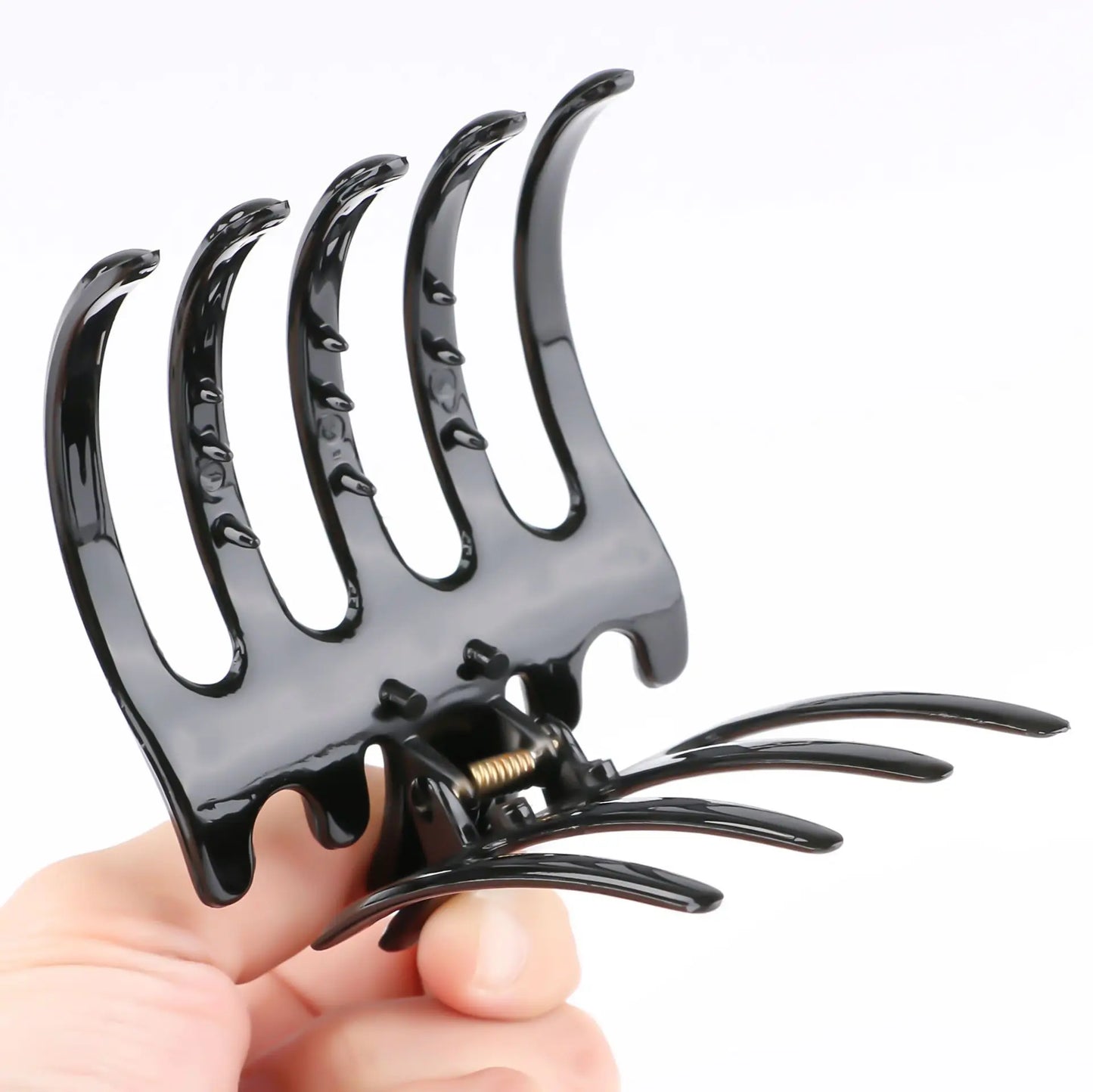 Matte Acrylic Hair Claw Clips for Women – Geometric Ponytail Holder Barrettes - Vellévia