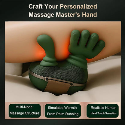 Neck and Shoulder Massager with Heat – 3-Level Kneading Massage Pillow, Rechargeable Wireless Design - Vellévia