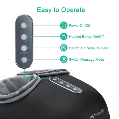 Shiatsu Foot Massager Machine with Heat – Electric Deep Kneading Foot Massage Device - Vellévia