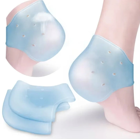 Gel Heel Protector Sleeves – Moisturizing Foot Cushion for Cracked Heels and Plantar Fasciitis Support - Vellévia