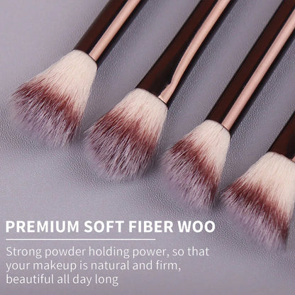 13-Piece Makeup Brush Set – Foundation, Concealer, Powder and Eyeshadow Blending Brushes - Vellévia
