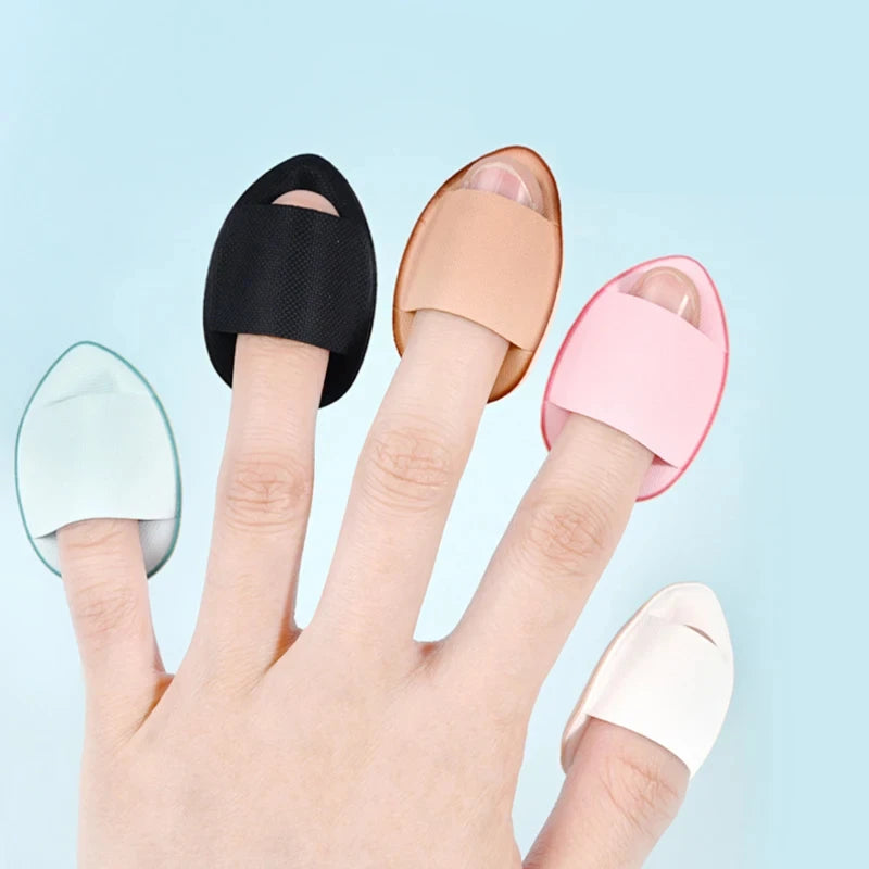 6-Piece Mini Finger Puff Makeup Sponge Set – Air Cushion Foundation and Concealer Applicator - Vellévia