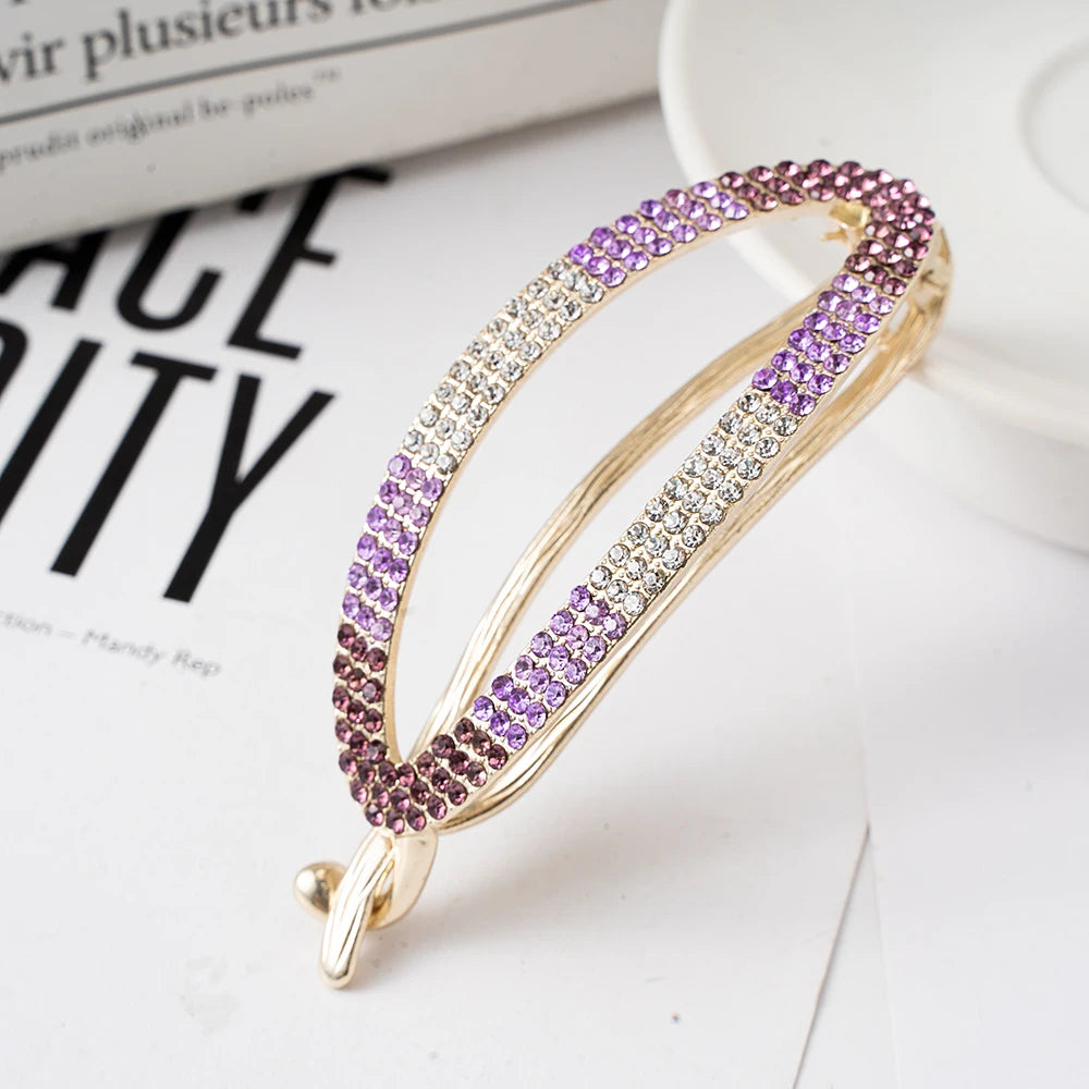 Large Duckbill Hair Clip for Women – Geometric Plastic Top Claw Clamp Hair Accessory - Vellévia