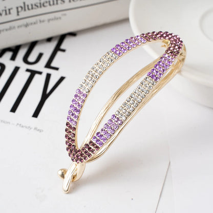 Large Duckbill Hair Clip for Women – Geometric Plastic Top Claw Clamp Hair Accessory - Vellévia