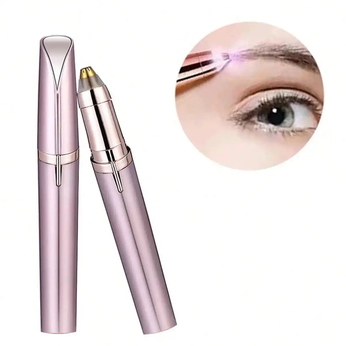 Rechargeable Electric Eyebrow Trimmer for Women – Precision Face Hair Remover P - Vellévia