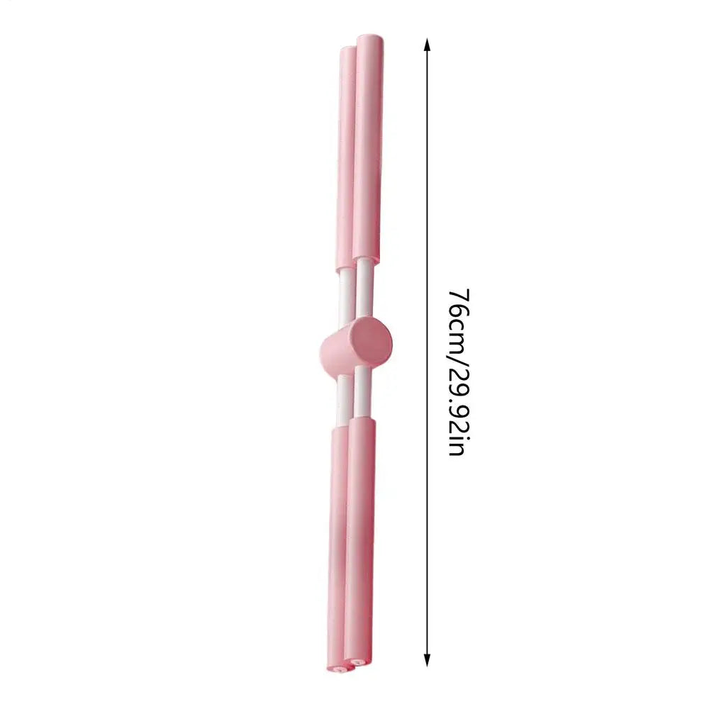 Telescopic Yoga Posture Training Stick – Adjustable Pilates Alignment Bar with Foam Handles - Vellévia