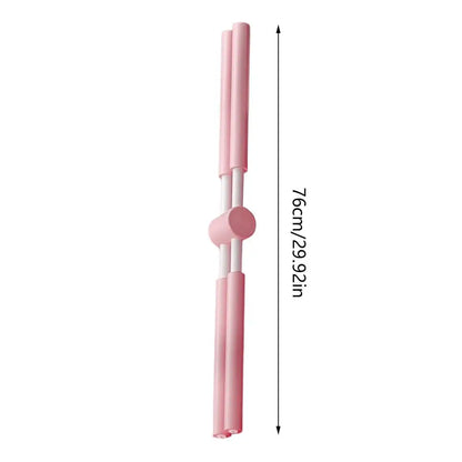 Telescopic Yoga Posture Training Stick – Adjustable Pilates Alignment Bar with Foam Handles - Vellévia