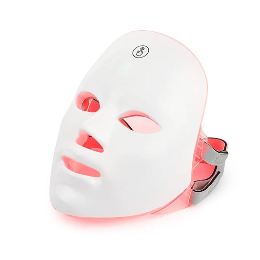 Rechargeable 7-Color LED Facial Mask – Photon Light Therapy Beauty Mask for Home Skincare - Vellévia