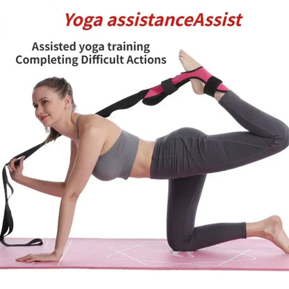 Yoga Leg Stretching Strap with 6 Loops – Flexibility & Foot Stretch Band for Fitness and Rehabilitation - Vellévia