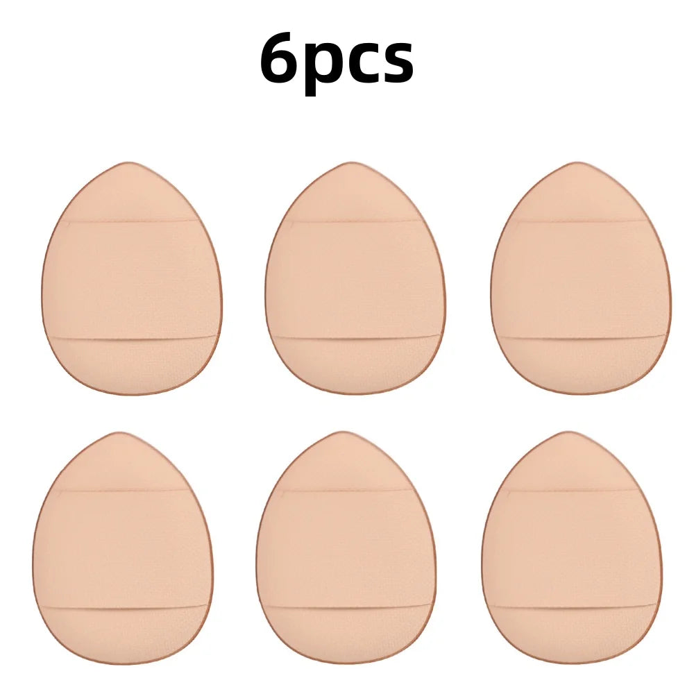 6-Piece Mini Finger Puff Makeup Sponge Set – Air Cushion Foundation and Concealer Applicator - Vellévia