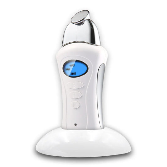 Rechargeable EMS Facial Massager with 3 Magnetic Heads – Microcurrent Skin Conditioning Device - Vellévia