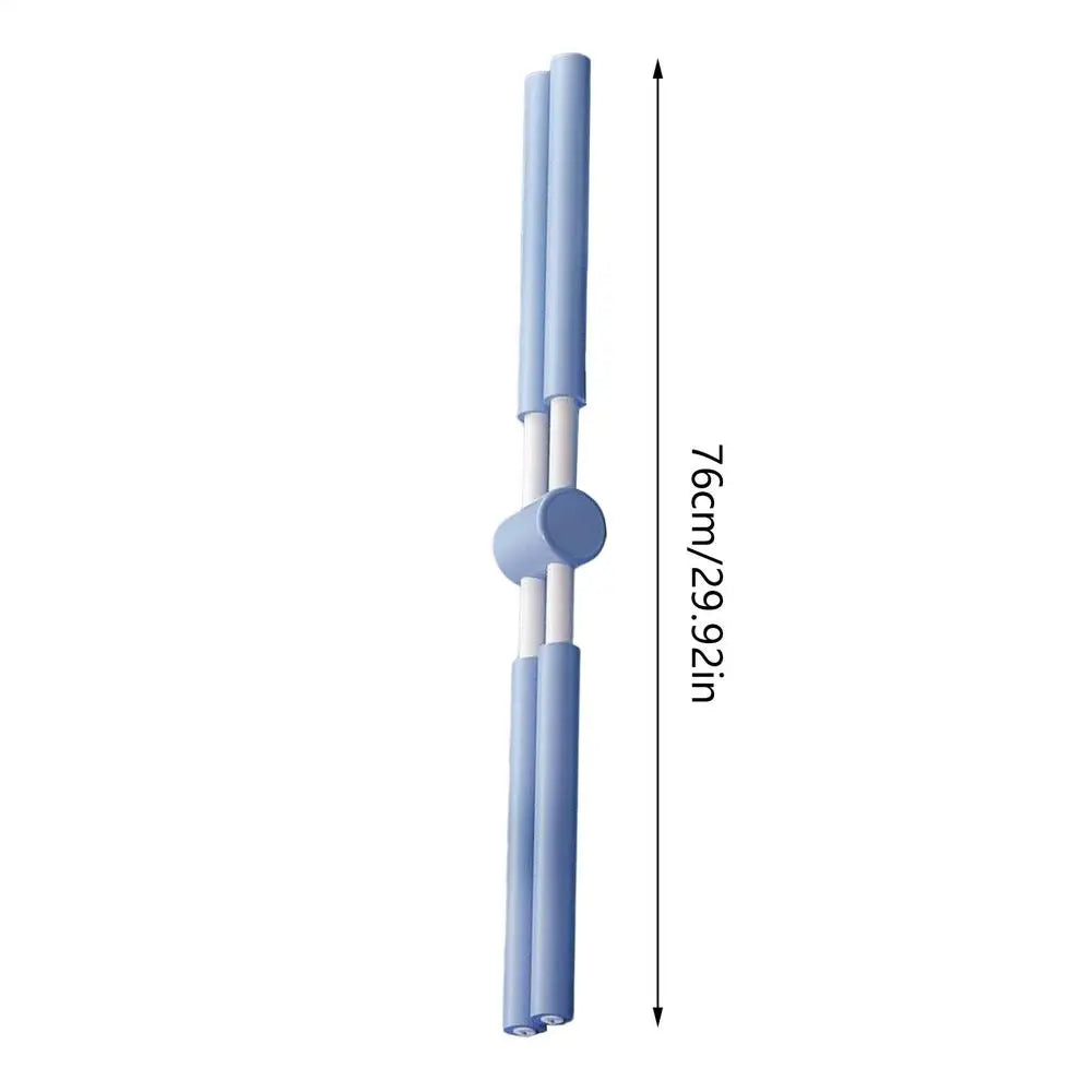 Telescopic Yoga Posture Training Stick – Adjustable Pilates Alignment Bar with Foam Handles - Vellévia