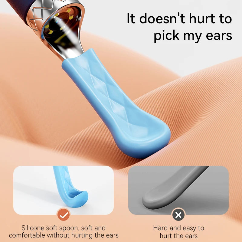 Wireless Ear Wax Removal Tool with 1080P Camera – Waterproof Visual Ear Cleaner Kit with Tweezers - Vellévia