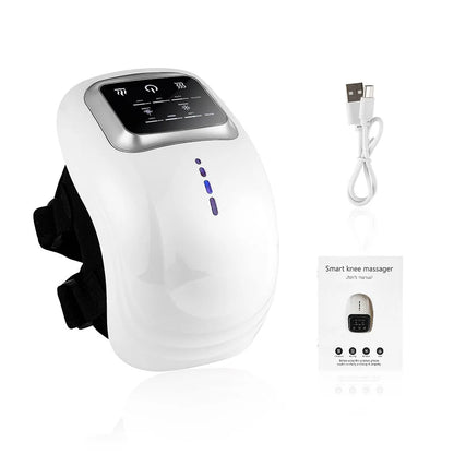 Electric Heating Massage Knee Pad – Wireless Heated Knee Massager with Vibration & Hot Compress Therapy | Intelligent Physiotherapy - Vellévia