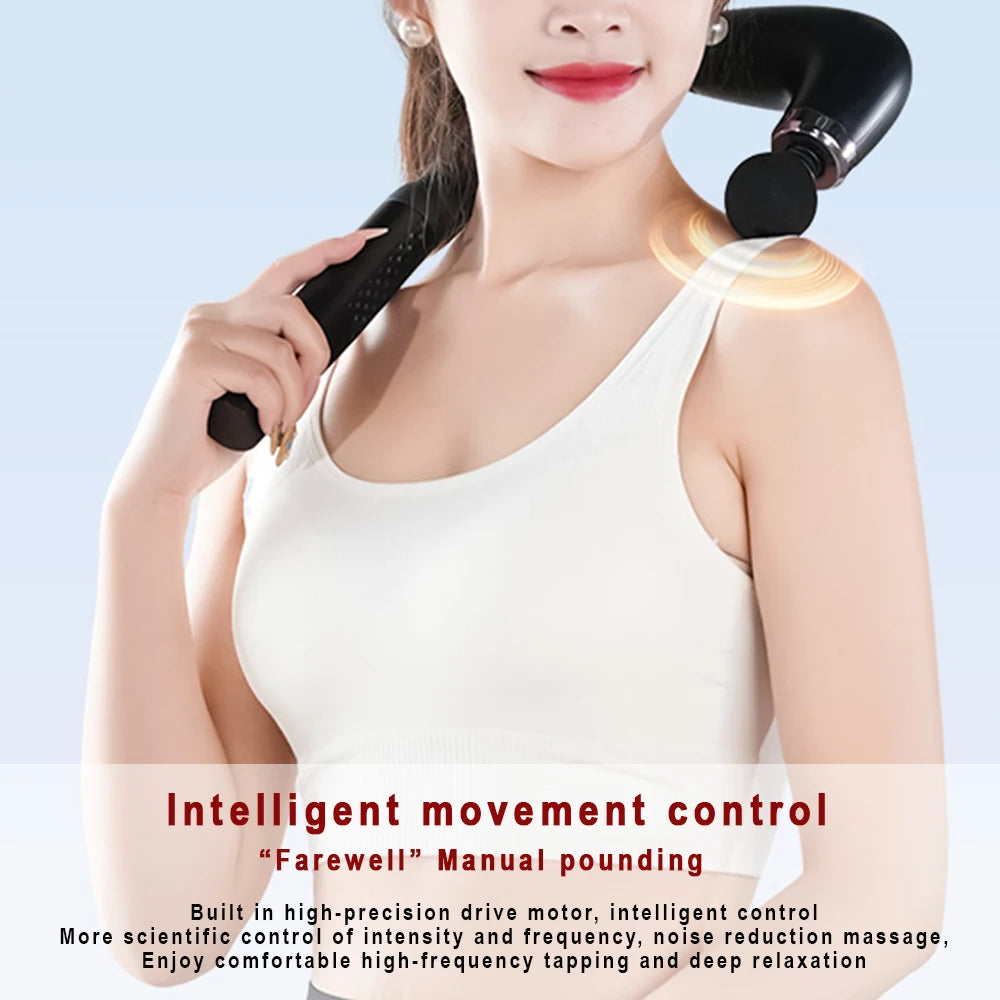 Smart Electric Massage Gun – 9 Speed Handheld Muscle Massager with USB Rechargeable Battery - Vellévia