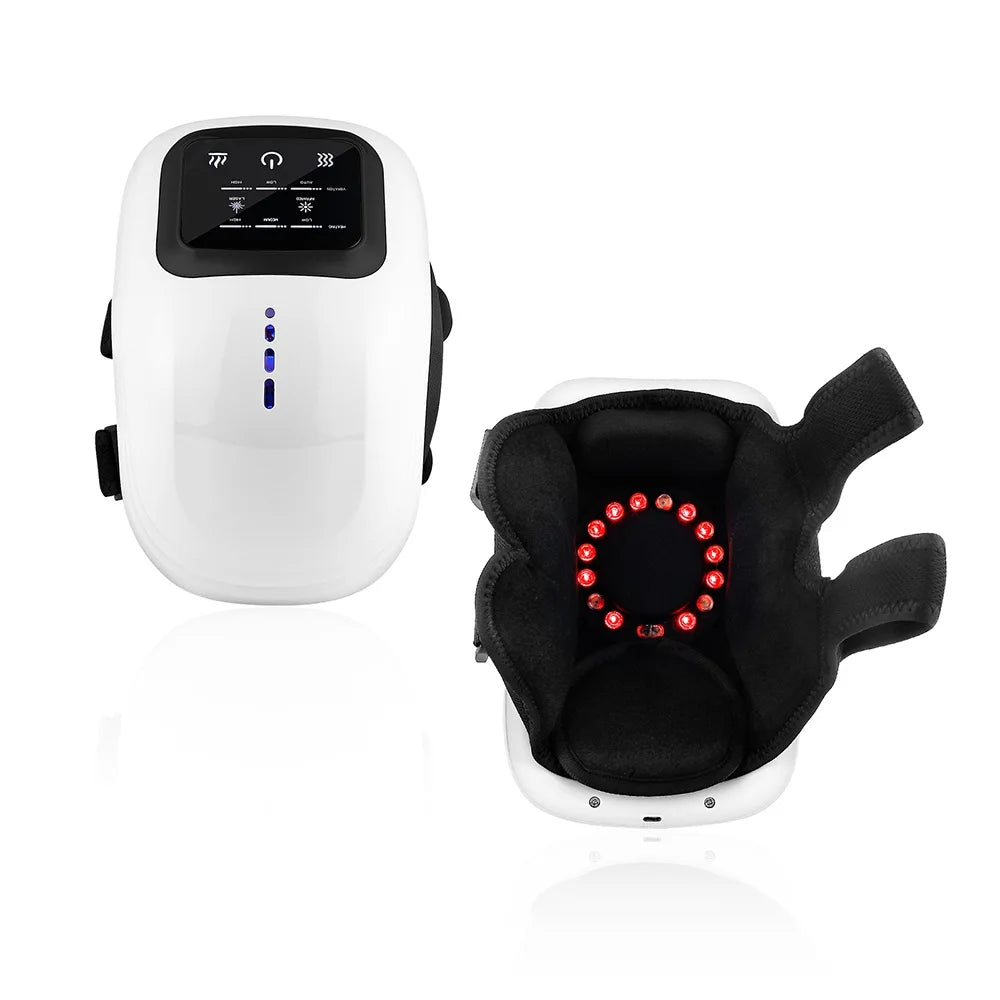 Electric Heating Massage Knee Pad – Wireless Heated Knee Massager with Vibration & Hot Compress Therapy | Intelligent Physiotherapy - Vellévia