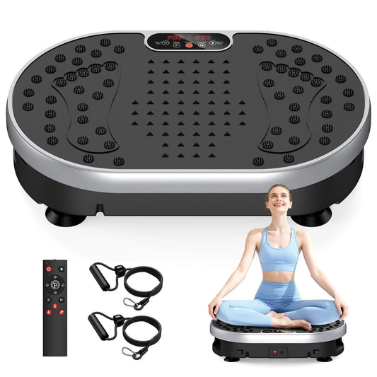 Vibration Plate Exercise Machine – 120 Speed Levels with 9 Preset Programs for Home Fitness - Vellévia