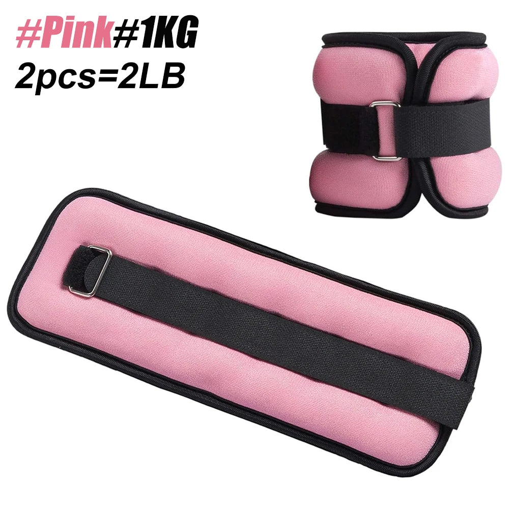 Adjustable Ankle Wrist Weights (Pair) 0.25kg - 0.5kg Fitness Training – Neoprene Leg and Arm Weights for Fitness Training - Vellévia