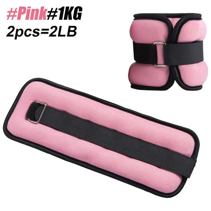 Adjustable Ankle Wrist Weights (Pair) 0.25kg - 0.5kg Fitness Training – Neoprene Leg and Arm Weights for Fitness Training - Vellévia