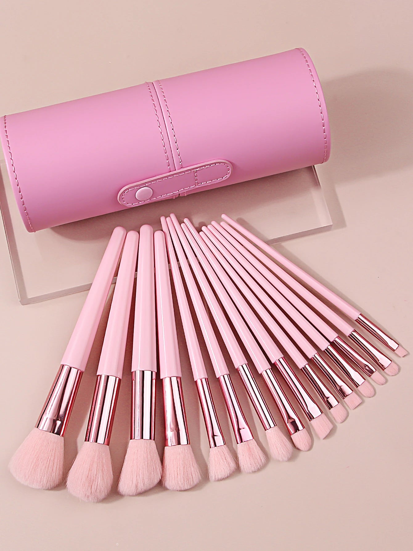 15-Piece Professional Makeup Brush Set with Waterproof Travel Storage Bucket – Soft Facial Brush Kit - Vellévia