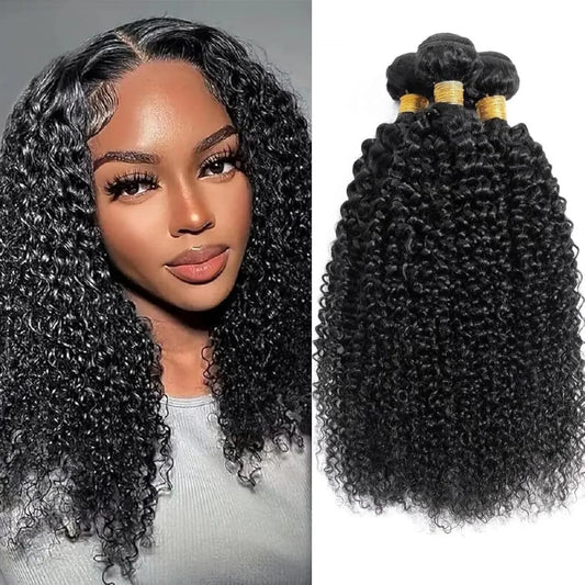 15A Brazilian Jerry Curly Human Hair Bundles – 3 Bundles 28 30 32 Inch Virgin Deep Curly Remy Weave - Vellévia