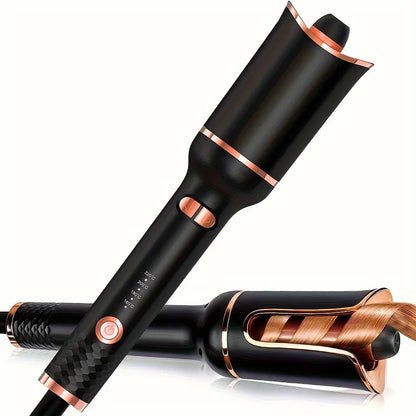 Automatic Hair Curler with Tourmaline Ceramic Barrel – Digital Rotating Curling Iron 160–220°C - Vellévia