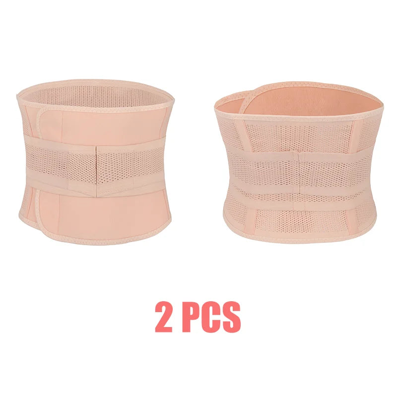 Postpartum Abdominal Binder with Back Support – Adjustable C-Section Recovery Belly Wrap for Women - Vellévia
