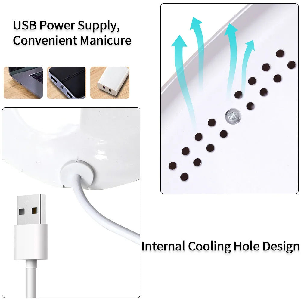 88W LED UV Nail Lamp with 3 Timer Settings – Gel Nail Polish Curing Dryer for Home and Salon Use - Vellévia
