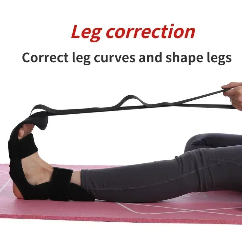 Yoga Leg Stretching Strap with 6 Loops – Flexibility & Foot Stretch Band for Fitness and Rehabilitation - Vellévia