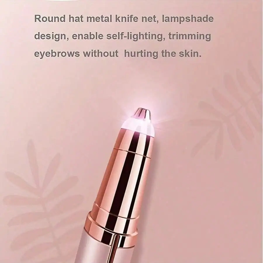 Rechargeable Electric Eyebrow Trimmer for Women – Precision Face Hair Remover P - Vellévia