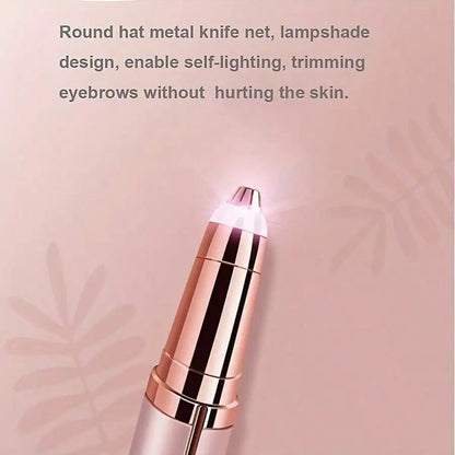Rechargeable Electric Eyebrow Trimmer for Women – Precision Face Hair Remover P - Vellévia
