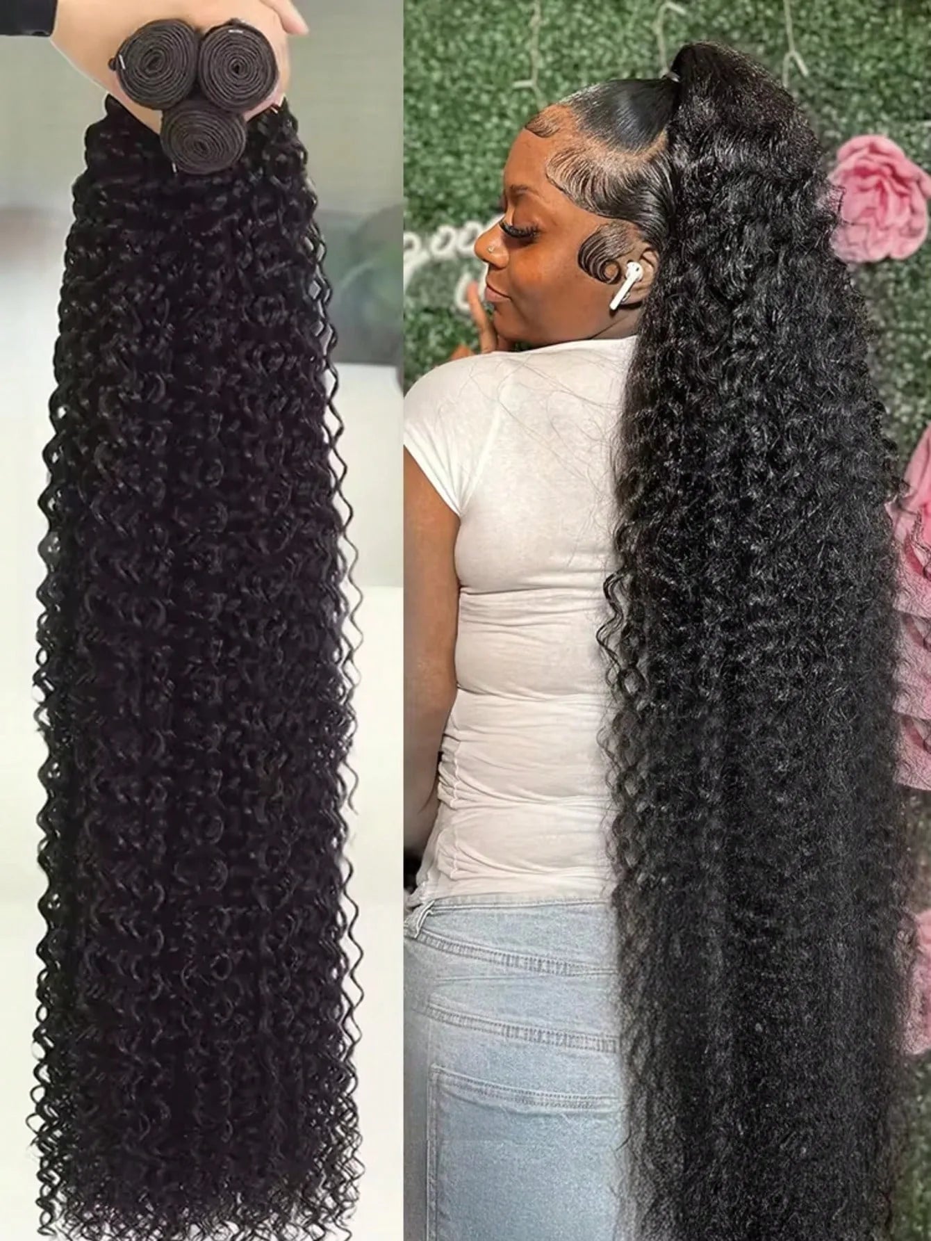 15A Brazilian Jerry Curly Human Hair Bundles – 3 Bundles 28 30 32 Inch Virgin Deep Curly Remy Weave - Vellévia