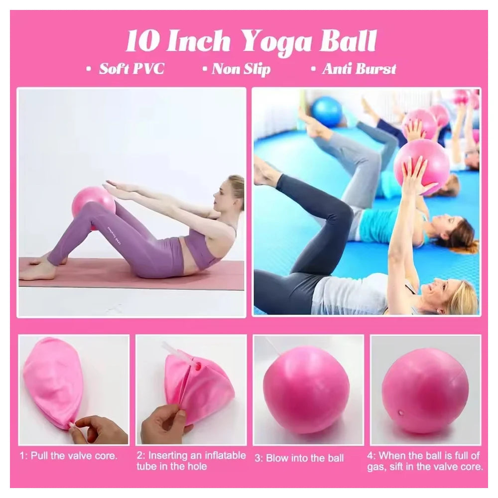 13 Piece Pilates Yoga Set for Women – Complete Home Pilates Equipment & Resistance Training Kit - Vellévia