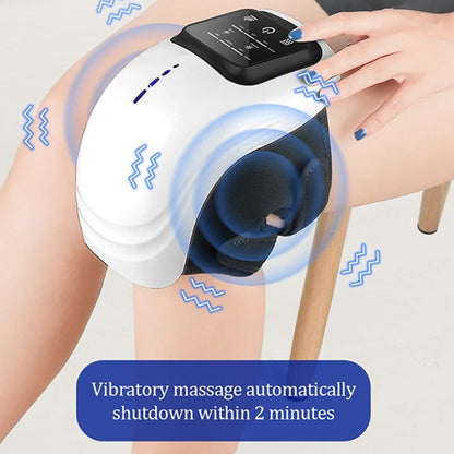 Electric Heating Massage Knee Pad – Wireless Heated Knee Massager with Vibration & Hot Compress Therapy | Intelligent Physiotherapy - Vellévia