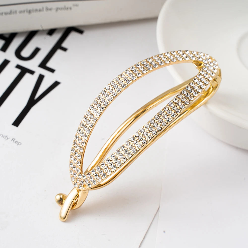 Large Duckbill Hair Clip for Women – Geometric Plastic Top Claw Clamp Hair Accessory - Vellévia