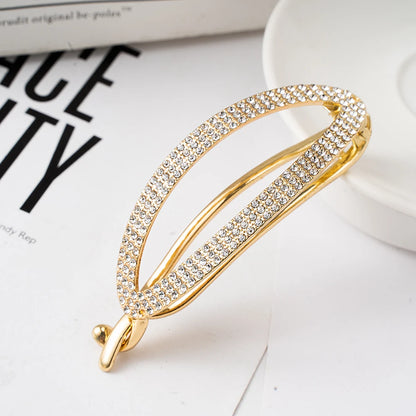 Large Duckbill Hair Clip for Women – Geometric Plastic Top Claw Clamp Hair Accessory - Vellévia