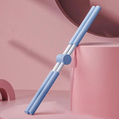 Telescopic Yoga Posture Training Stick – Adjustable Pilates Alignment Bar with Foam Handles - Vellévia