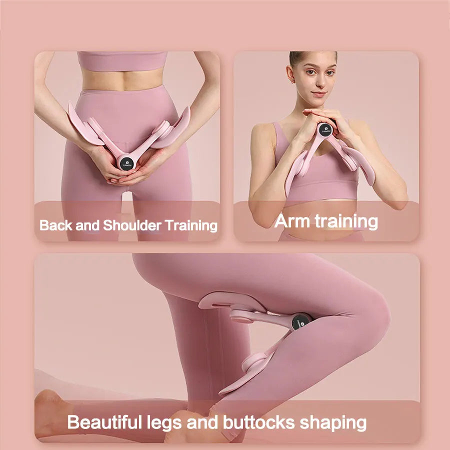 Inner Thigh Leg Trainer – Adjustable Pelvic & Hip Strength Training Clamp - Vellévia