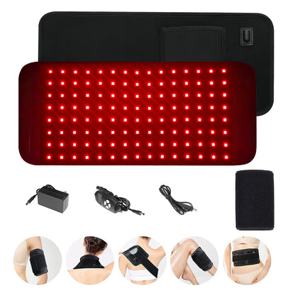 Red Near Infrared Light Therapy Pad 660nm 850nm – Portable LED Wrap for Face and Body - Vellévia