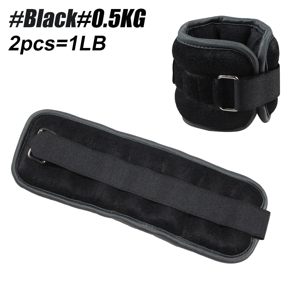 Adjustable Ankle Wrist Weights (Pair) 0.25kg - 0.5kg Fitness Training – Neoprene Leg and Arm Weights for Fitness Training - Vellévia