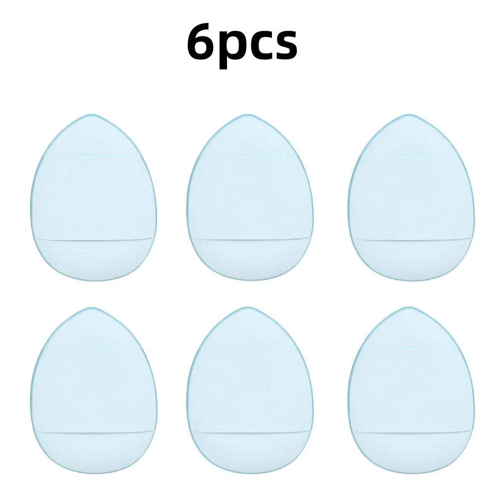 6-Piece Mini Finger Puff Makeup Sponge Set – Air Cushion Foundation and Concealer Applicator - Vellévia