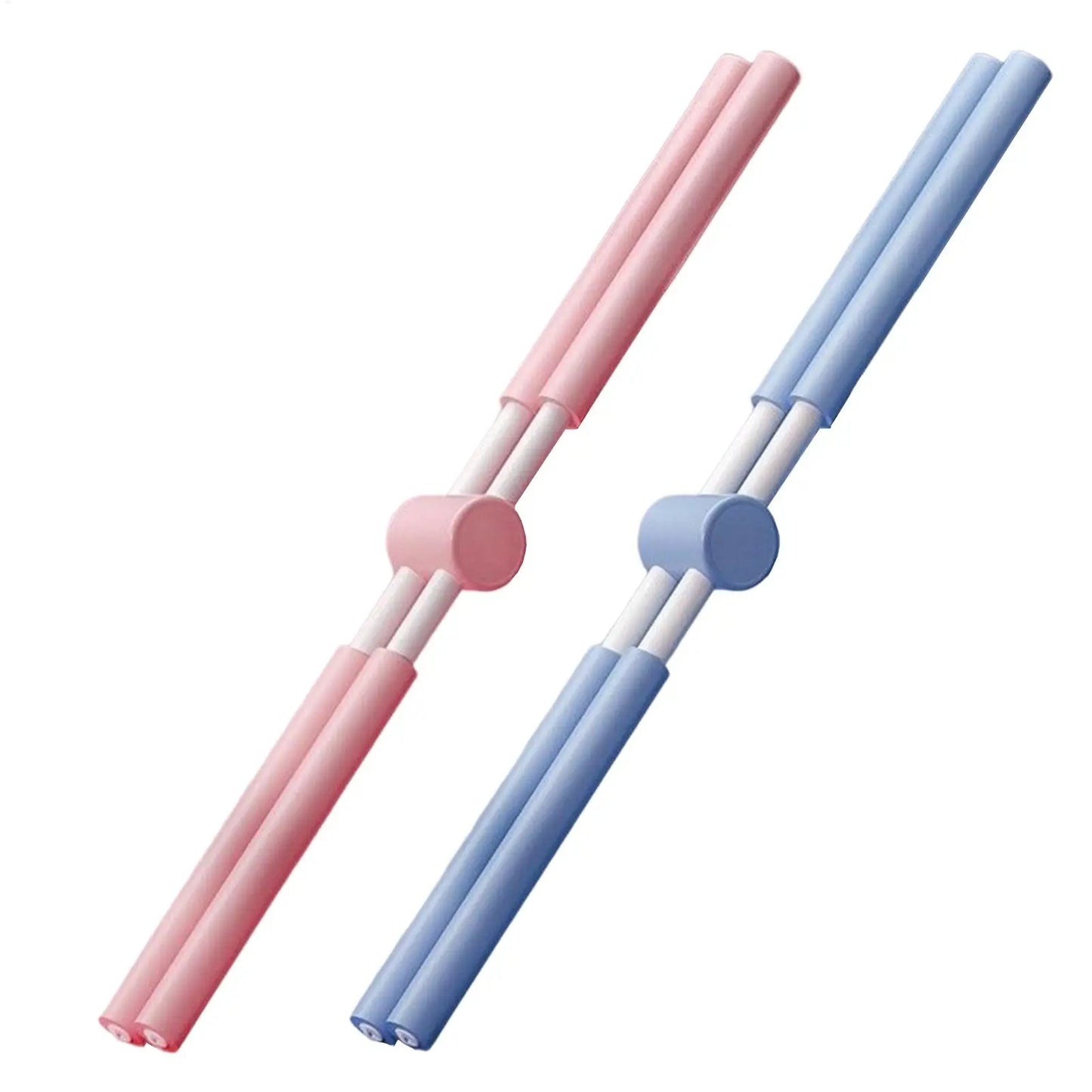 Telescopic Yoga Posture Training Stick – Adjustable Pilates Alignment Bar with Foam Handles - Vellévia