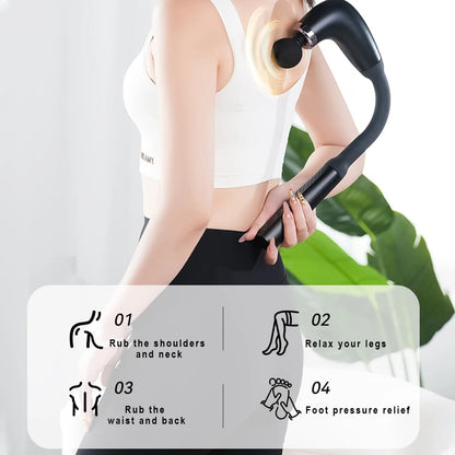 Smart Electric Massage Gun – 9 Speed Handheld Muscle Massager with USB Rechargeable Battery - Vellévia